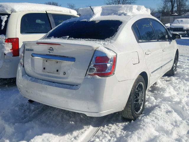 3N1AB6AP4BL664534 - 2011 NISSAN SENTRA 2.0 WHITE photo 4