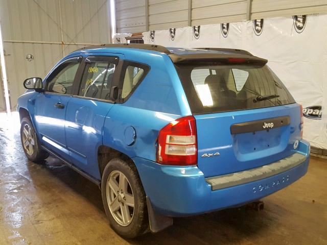 1J8FF47WX8D591655 - 2008 JEEP COMPASS SP 蓝色 照片 3