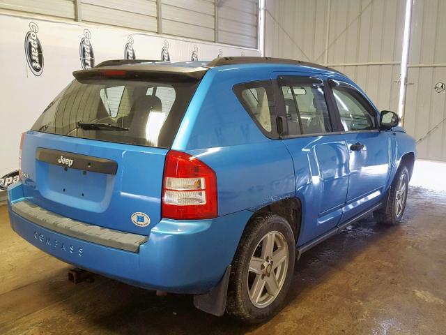 1J8FF47WX8D591655 - 2008 JEEP COMPASS SP 蓝色 照片 4
