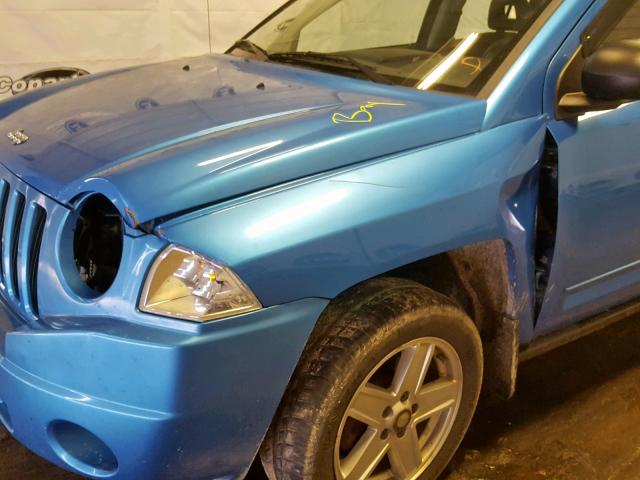 1J8FF47WX8D591655 - 2008 JEEP COMPASS SP 蓝色 照片 9