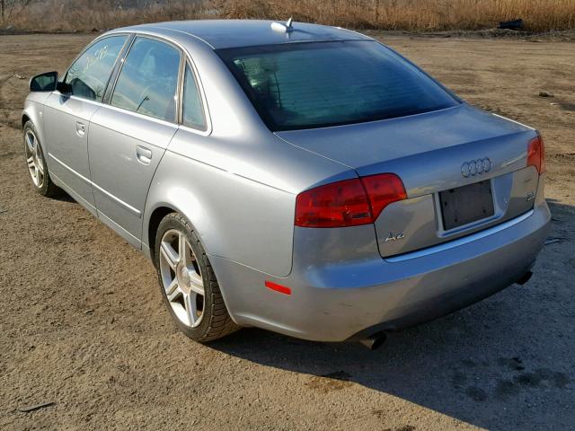 WAUDG68E55A521195 - 2005 AUDI A4 3.2 QUA SILVER photo 3