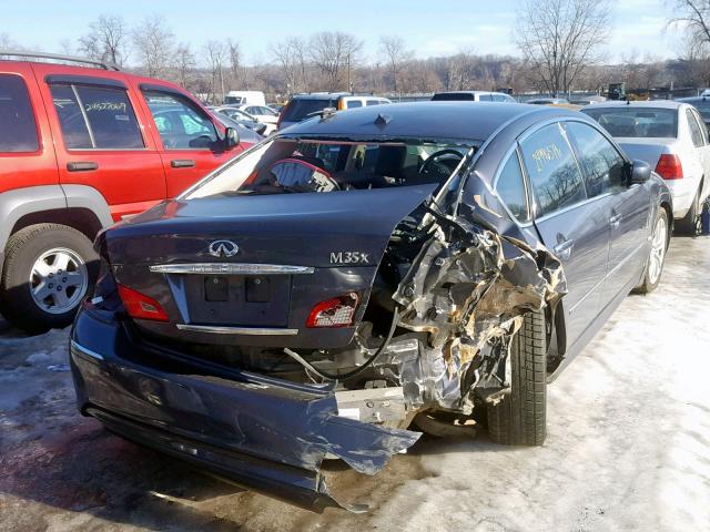 JNKAY01FX8M654944 - 2008 INFINITI M35 BASE GRAY photo 4