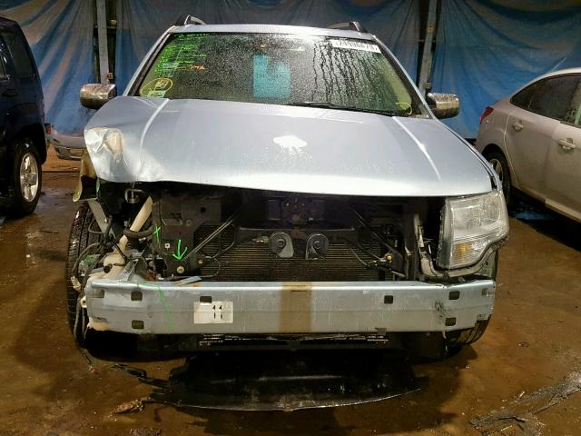 1FMDK03W48GA10833 - 2008 FORD TAURUS X L BLUE photo 9