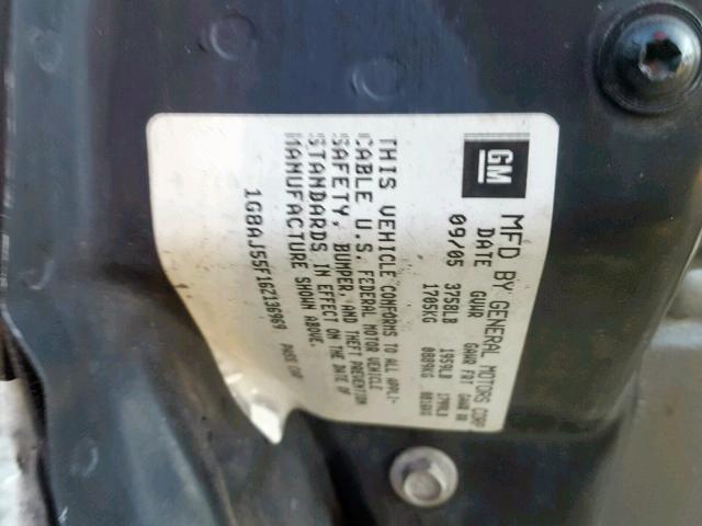 1G8AJ55F16Z136969 - 2006 SATURN ION LEVEL WHITE photo 10