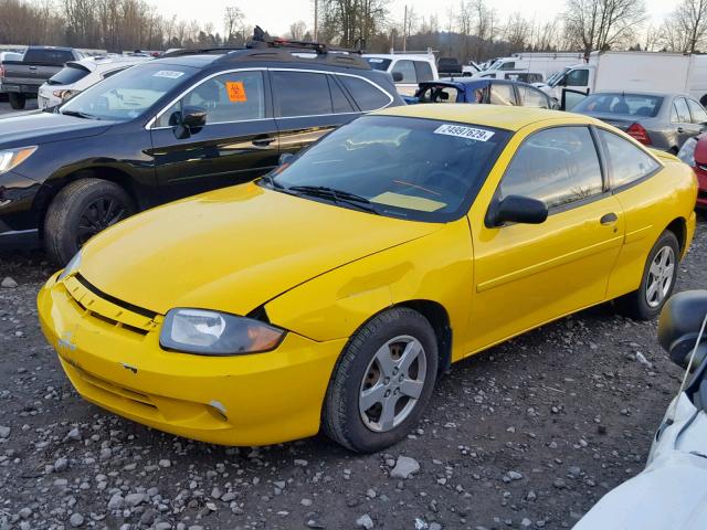 1G1JF12F747228447 - 2004 CHEVROLET CAVALIER L YELLOW photo 2