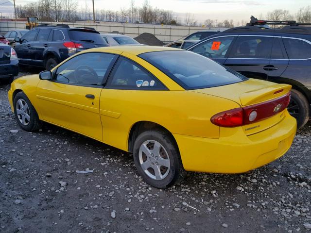 1G1JF12F747228447 - 2004 CHEVROLET CAVALIER L YELLOW photo 3