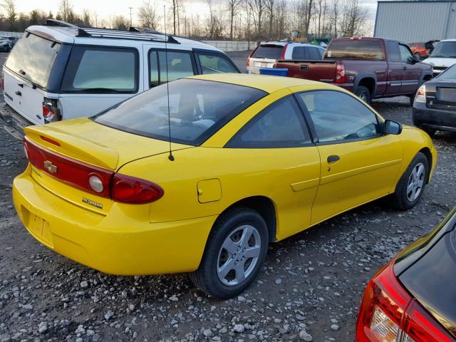 1G1JF12F747228447 - 2004 CHEVROLET CAVALIER L YELLOW photo 4