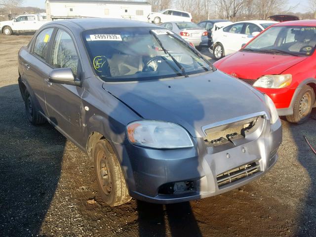 KL1TD56627B071622 - 2007 CHEVROLET AVEO BASE SILVER photo 1