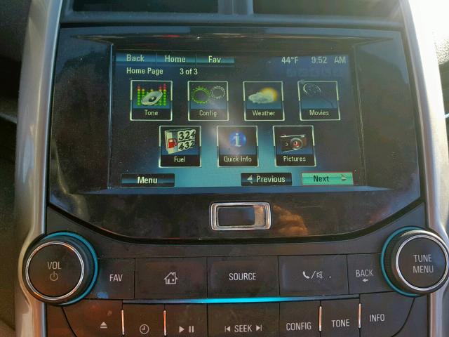 1G11C5SL5EF237001 - 2014 CHEVROLET MALIBU 1LT ვერცხლისფერი ფოტო 9