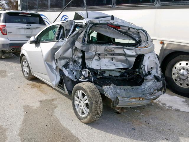 1G1JB6SH0C4100559 - 2012 CHEVROLET SONIC LS 银色 照片 3