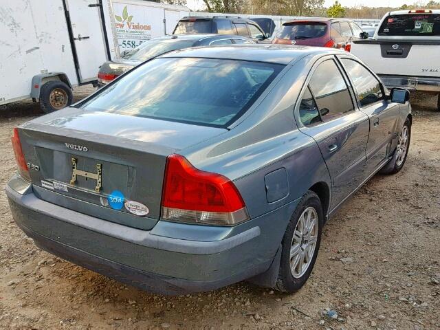 YV1RS61T542335918 - 2004 VOLVO S60 TEAL photo 4