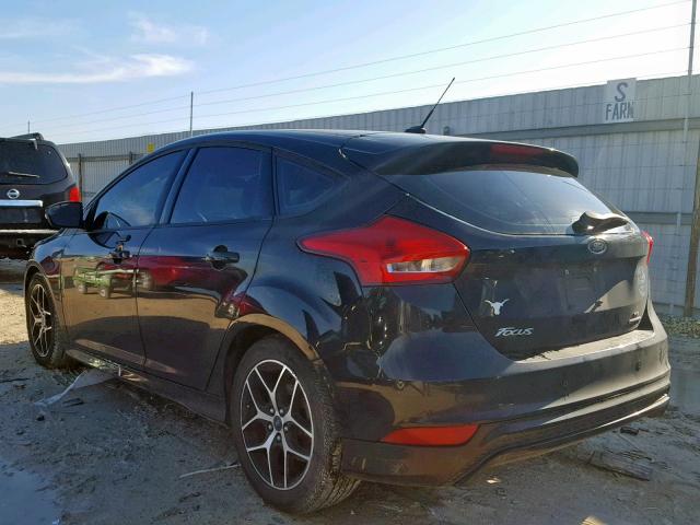 1FADP3K25GL383350 - 2016 FORD FOCUS SE BLACK photo 3