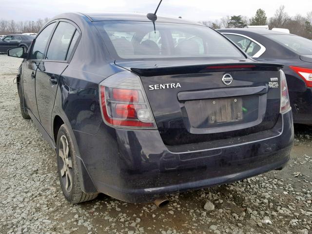 3N1AB6AP0CL656075 - 2012 NISSAN SENTRA 2.0 BLACK photo 3