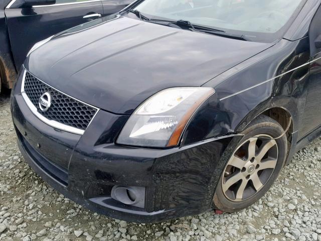 3N1AB6AP0CL656075 - 2012 NISSAN SENTRA 2.0 BLACK photo 9