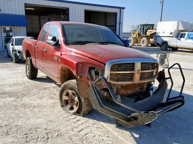 1D7KS28C77J508733 - 2007 DODGE RAM 2500 S წითელი ფოტო 1