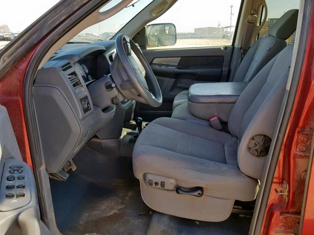1D7KS28C77J508733 - 2007 DODGE RAM 2500 S წითელი ფოტო 5