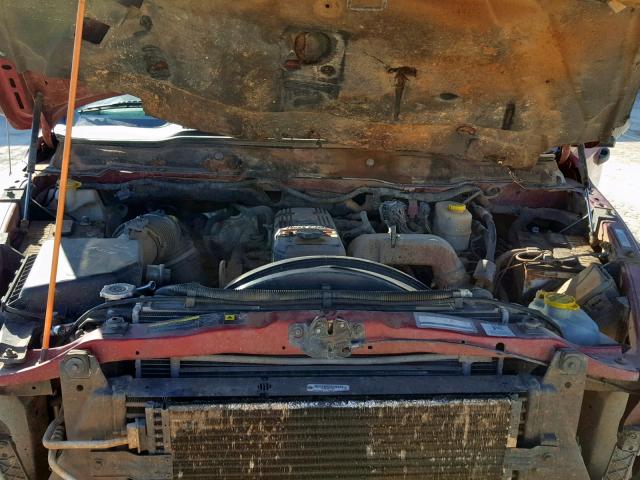 1D7KS28C77J508733 - 2007 DODGE RAM 2500 S წითელი ფოტო 7