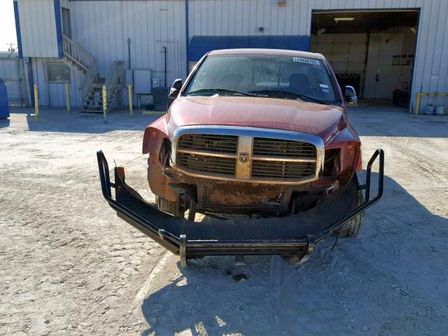 1D7KS28C77J508733 - 2007 DODGE RAM 2500 S წითელი ფოტო 9