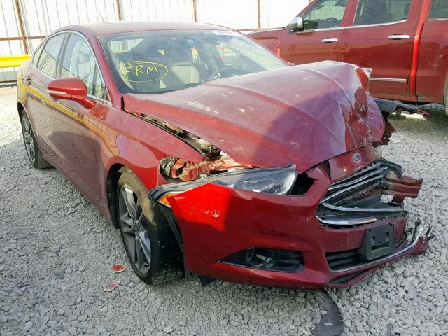 3FA6P0K98FR304208 - 2015 FORD FUSION TIT RED photo 1