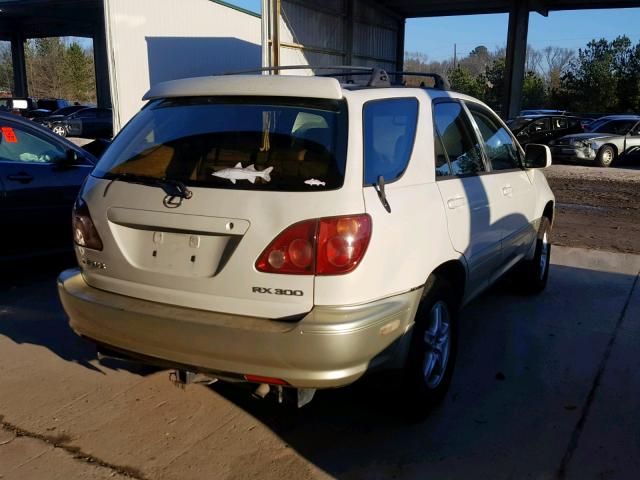 JT6GF10U2X0020662 - 1999 LEXUS RX 300 WHITE photo 4