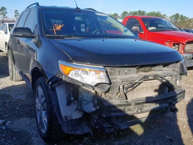 2FMDK3JC7EBA50160 - 2014 FORD EDGE SEL BLACK photo 1