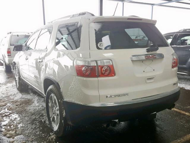 1GKKVNED9CJ256241 - 2012 GMC ACADIA SLE WHITE photo 3