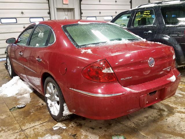 2G4WE567351210323 - 2005 BUICK LACROSSE C MAROON photo 3