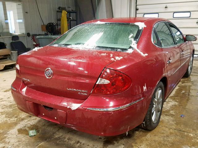 2G4WE567351210323 - 2005 BUICK LACROSSE C MAROON photo 4