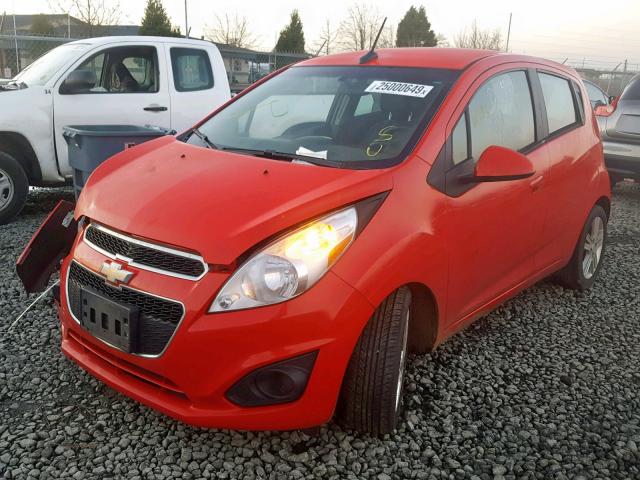 KL8CB6S93DC500933 - 2013 CHEVROLET SPARK LS RED photo 2