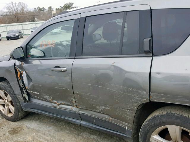 1C4NJCBB2CD515193 - 2012 JEEP COMPASS SP ნაცრისფერი ფოტო 9