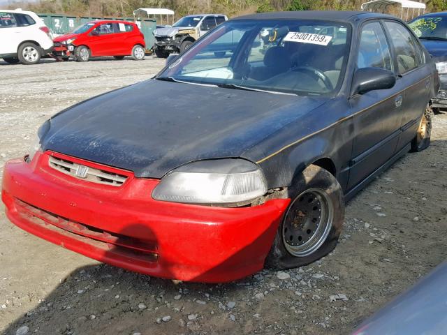 2HGEJ6622VH570178 - 1997 HONDA CIVIC DX BLACK photo 2