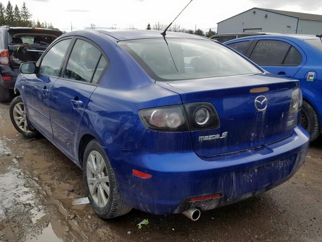 JM1BK32F371770154 - 2007 MAZDA 3 I BLUE photo 3