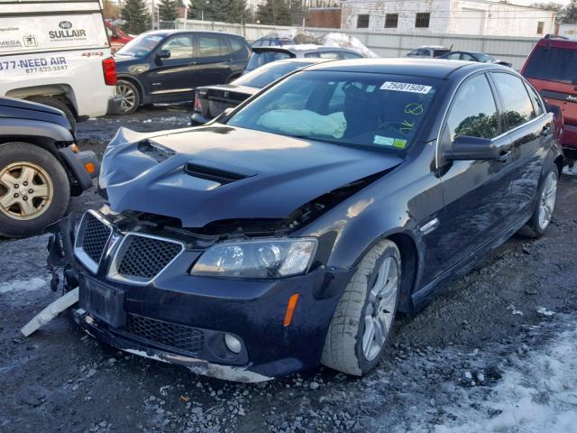 6G2ER577X8L135791 - 2008 PONTIAC G8 BLACK photo 2