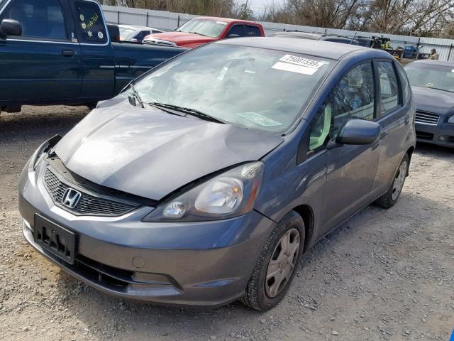 JHMGE8H34DC051954 - 2013 HONDA FIT GRAY photo 2