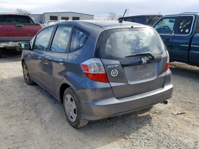 JHMGE8H34DC051954 - 2013 HONDA FIT GRAY photo 3