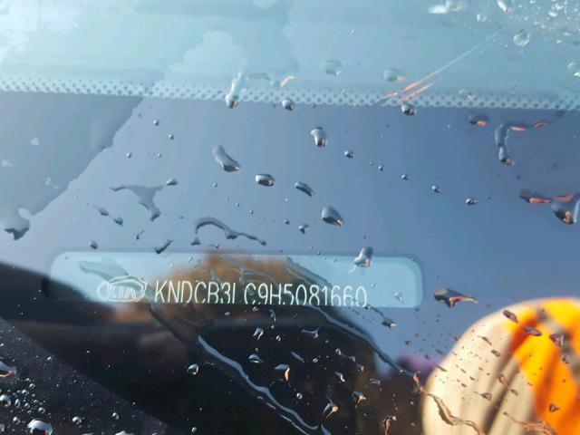 KNDCB3LC9H5081660 - 2017 KIA NIRO FE BLUE photo 10