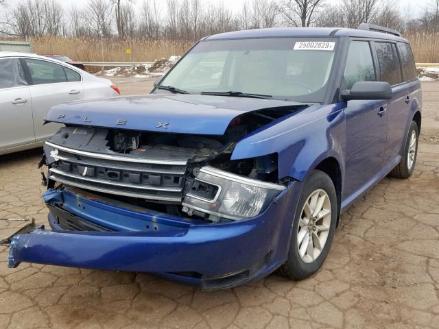 2FMGK5B81DBD02034 - 2013 FORD FLEX SE BLUE photo 2