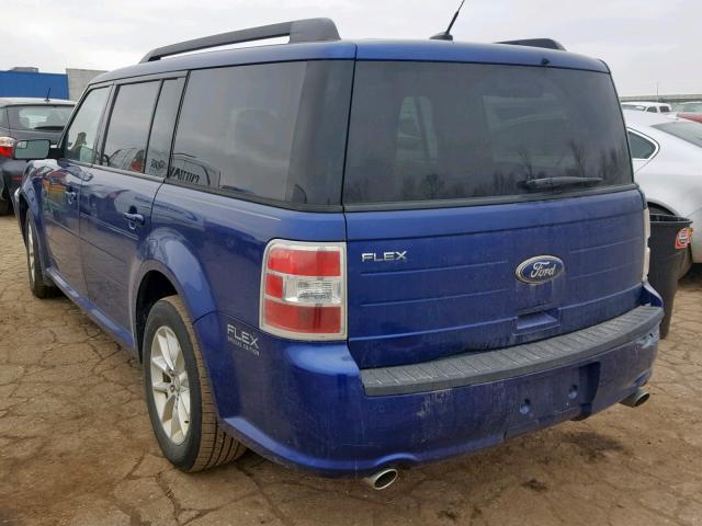 2FMGK5B81DBD02034 - 2013 FORD FLEX SE BLUE photo 3