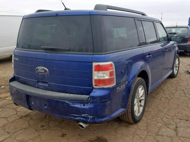 2FMGK5B81DBD02034 - 2013 FORD FLEX SE BLUE photo 4