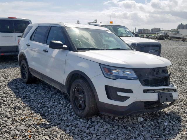 1FM5K8AR5HGA63752 - 2017 FORD EXPLORER P WHITE photo 1