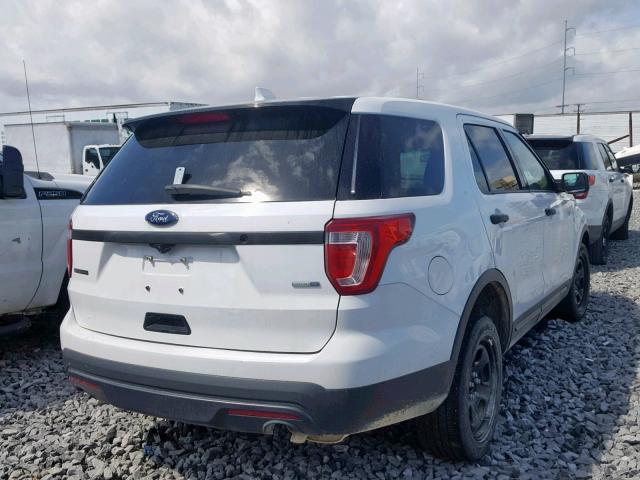 1FM5K8AR5HGA63752 - 2017 FORD EXPLORER P WHITE photo 4