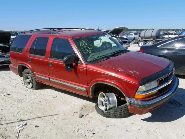 1GNCS13W4Y2147216 - 2000 CHEVROLET BLAZER BURGUNDY photo 1