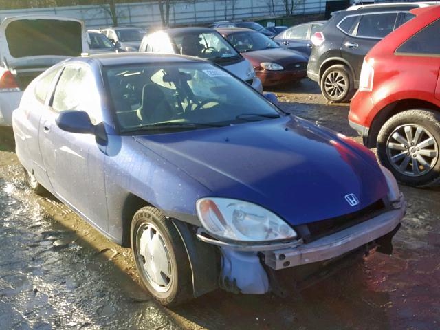 JHMZE14732T001343 - 2002 HONDA INSIGHT BLUE photo 1