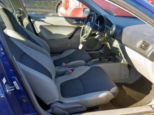 JHMZE14732T001343 - 2002 HONDA INSIGHT BLUE photo 5