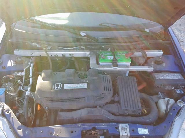 JHMZE14732T001343 - 2002 HONDA INSIGHT BLUE photo 7