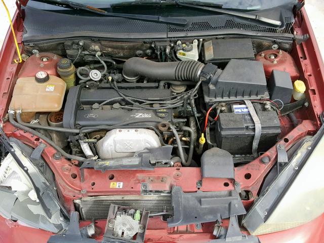 3FAFP37343R114777 - 2003 FORD FOCUS ZX5 BURGUNDY photo 7