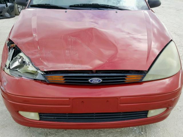 3FAFP37343R114777 - 2003 FORD FOCUS ZX5 BURGUNDY photo 9