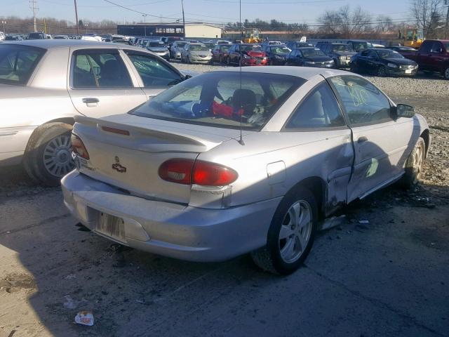 1G1JF12T117146652 - 2001 CHEVROLET CAVALIER Z SILVER photo 4