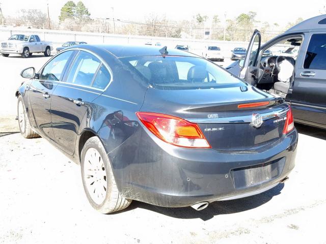 2G4GS5EV4D9184313 - 2013 BUICK REGAL PREM GRAY photo 3