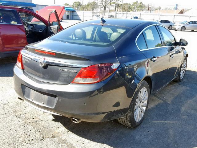 2G4GS5EV4D9184313 - 2013 BUICK REGAL PREM GRAY photo 4